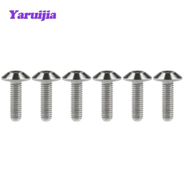 Titanium Ti Bolts M5/M6/M8x12/15/20/25 мм шестнадцатеричная головка Allen или винт с головкой Torx для велосипедного мотоцикла. Часть 6 шт.