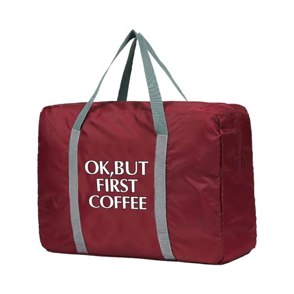 Bolsas de viagem dobráveis Organizador Men Bagagem Unisex Roupas de armazenamento Bolsa de café Branca Bolsa Mulheres Bolsas de Bolsas de Mulheres