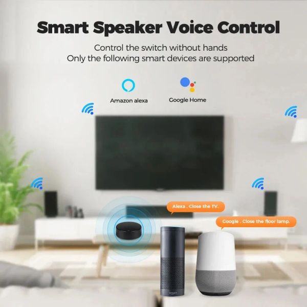 Onenuo Smart Wi -Fi Ir Universal Direte Control с Tuya и Smart Life Home Remote для кондиционера TV DVD Alexa Google