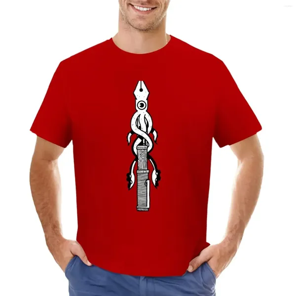 Erkek Polos Squid Pen T-Shirt Boys Beyazlar Büyük Boy Hippi Giysileri Funnys Meyvesi Tezgah Mens T Shirt