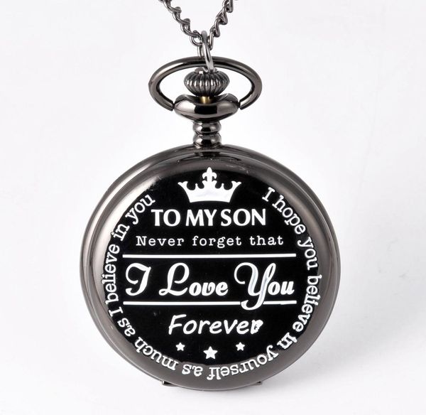 Orologio da tasca per sempre a mio figlio ti amo regalo al figlio regalo di compleanno ragazzi fob tascapes2657501