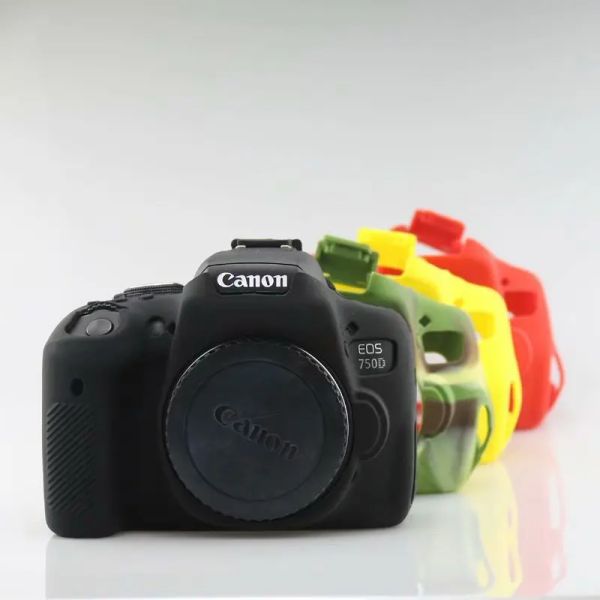 Peças Câmera Tampa da caixa de borracha de silicone para Canon EF 100D 200D 600D 650D 700D 750D 1300D 1500D 5D4 5D3 6D Câmera DSLR