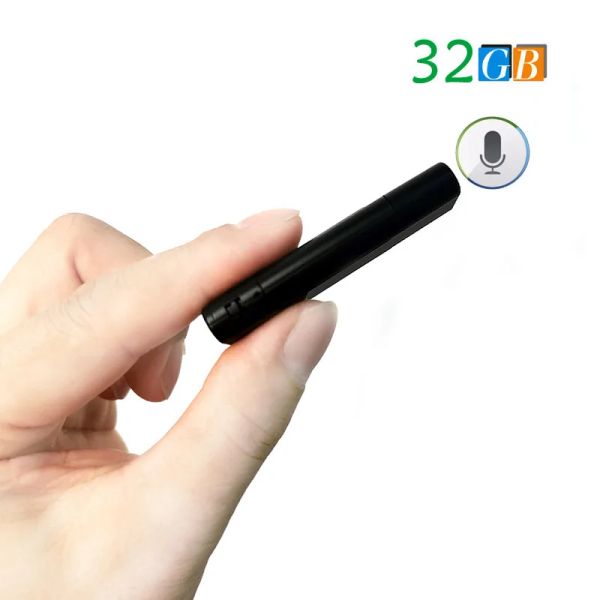 Игроки Новый 32 ГБ 3 IN1 Mini Digital Digital Voice Recorder с поддержкой MP3 Music Player Flash Drive OneKey запись