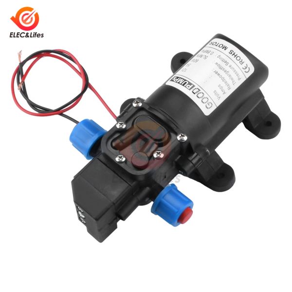 Otomatik Akış Anahtarı 3-5L/Min DC 12V 5A 60W 70W 72W Otomatik Diyafram Su Pompası Küçük Güvenli Yüksek Basınçlı Kendi Priming Pompaları