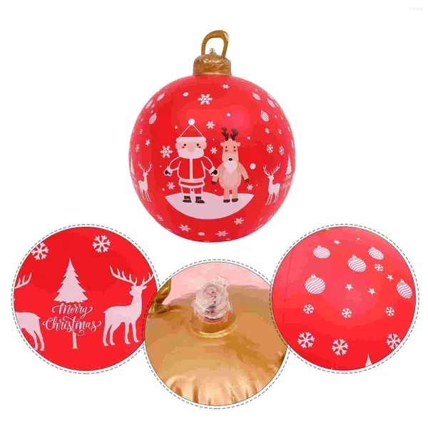 Flores decorativas de natal bola inflável ornamento natal decoração de grande decoração decorações de pátio infantil brinquedo infantil