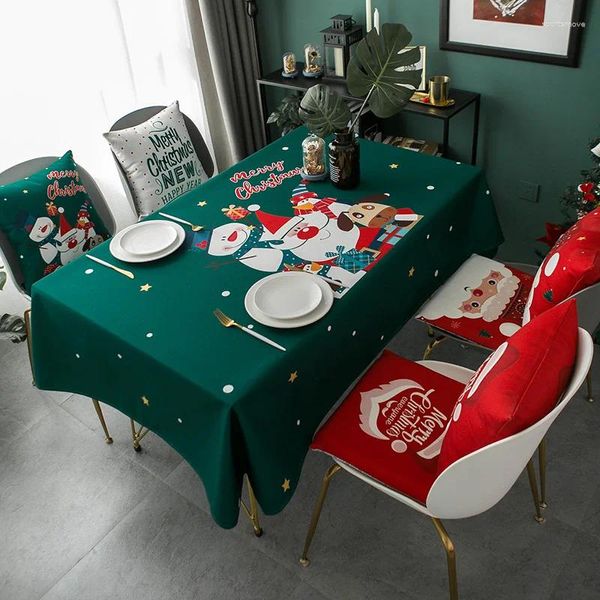 Tala de mesa de Natal Red toalha de mesa vermelha Retangular Real à prova d'água e resistente ao óleo