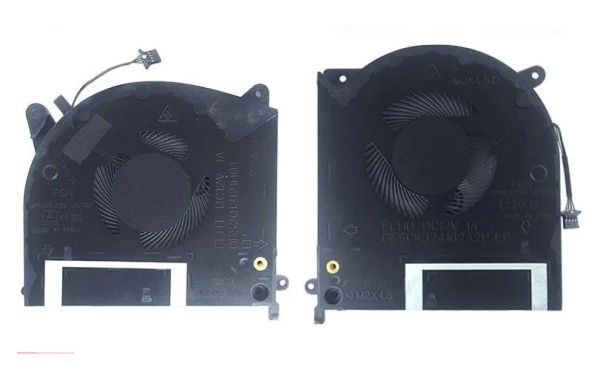 PADS Novo ventilador de resfriamento da CPU para Dell Alienware M15 R2 N18E X9FRW 0X9FRW DC 12V 1.0A DFSCK324162A2P FLHU DFS2013121H0T 5V 0.5AFLHT