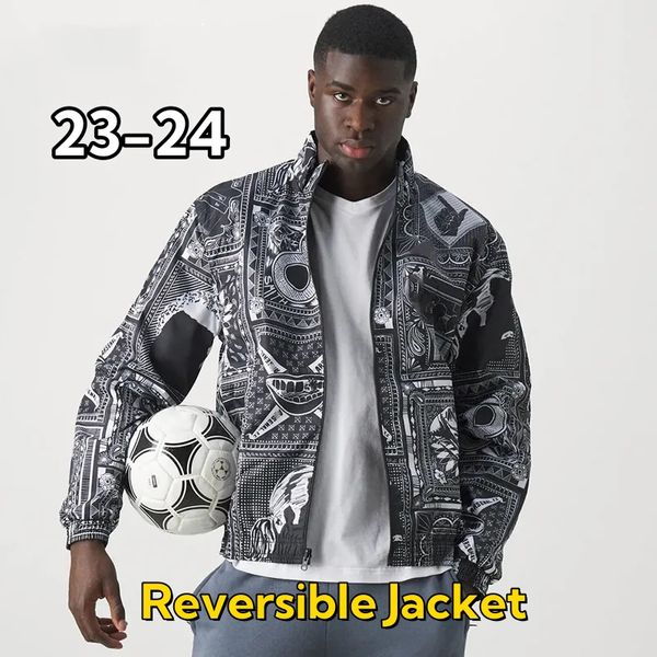 23/24 Arsenaol Ars Special Soccer Reversible Giacca reversibile Maglie Ian Wright Co Brand Styles Mens Jersey Man Football Outwear 2024 Versione da fan di Windbreaker a maniche lunghe