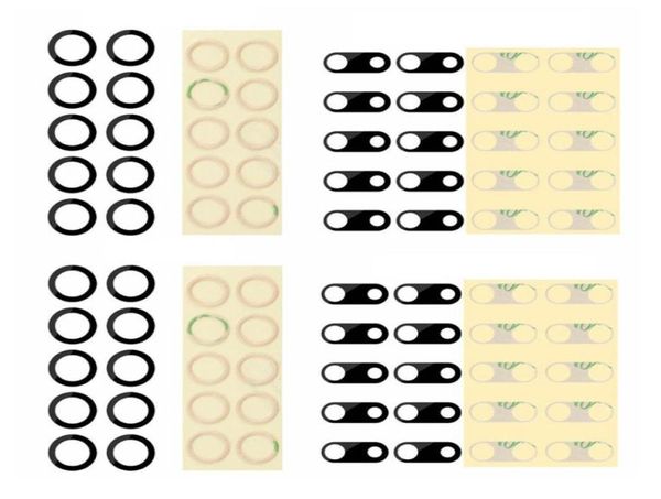PARTE DE SUBSTITUIÇÃO O original traseiro traseiro da câmera lente Tampa de anel de vidro 3M Adesivo para IP7p 8p x Xs Max 11 12 Promax 131826036