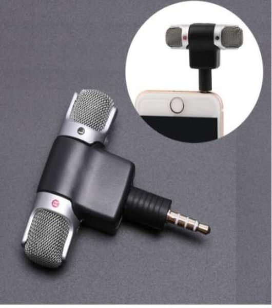 Mini microfono jack da 35 mm microfono per la registrazione del microfono di intervista per lo studio di telefonia mobile per smartphone7133944