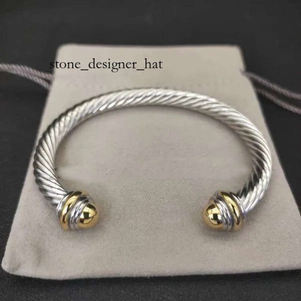 Bracciale David Yurma David Bracelets Designer Bracciale Fashion Gioielli per donne uomini Gold Silver Pearl Head Bracciale Dy Bracciale Dy Man Christmas 6745