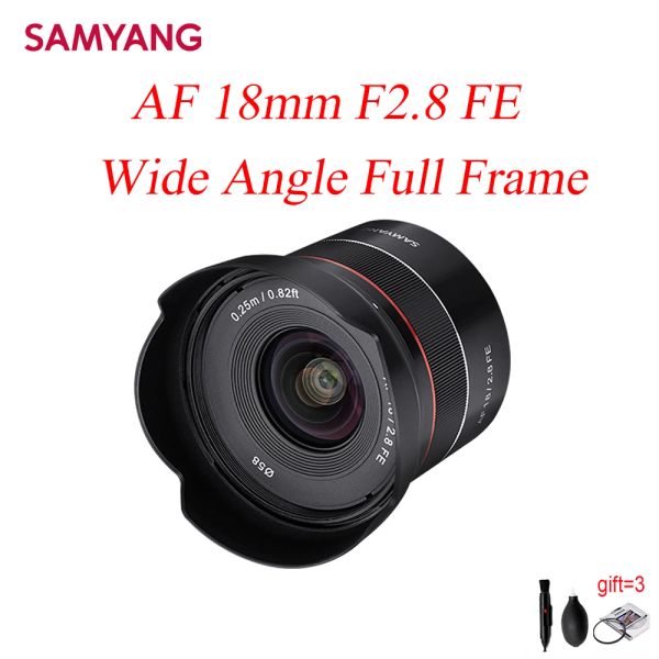 Accessori Samyang 18mm f2.8 LENTRO CAMERA AGGOLA FULLA FULLA per lenti a fuoco automatico della fotocamera Sony Fe per A7 A7RIII A7R4 A7M3 A7S3