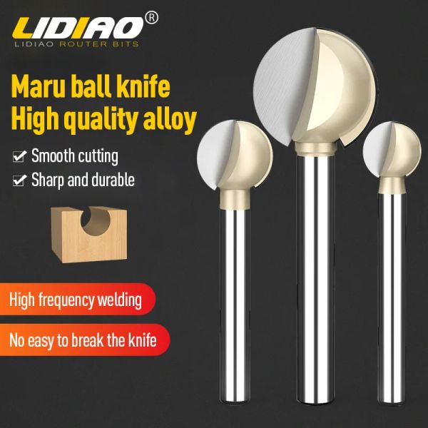 Lidiao Ball Nose Tround Caring Bit Bit Tungsten Cnc Carbide Cavel Fliging Cutter Shank 6 мм