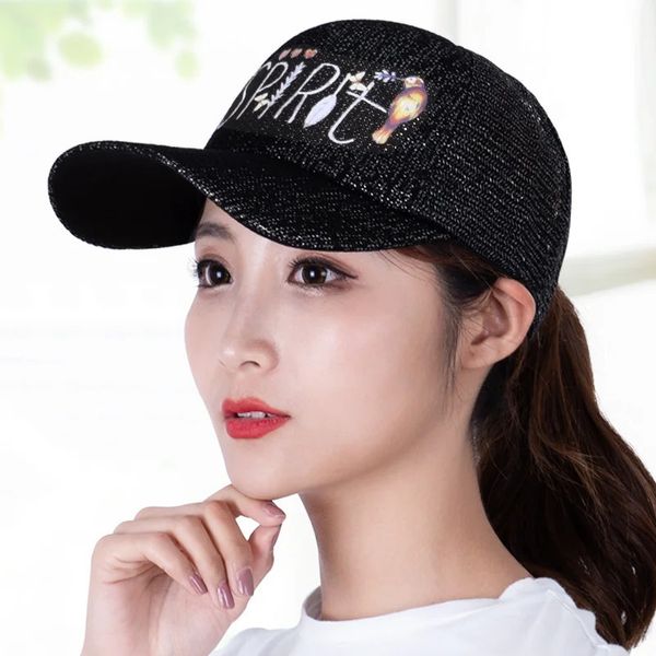 Hat Female Summer Corean Baseball Cap Allmatch ParentChild Sun Casual Hipster Sunley Mesh traspirante240409