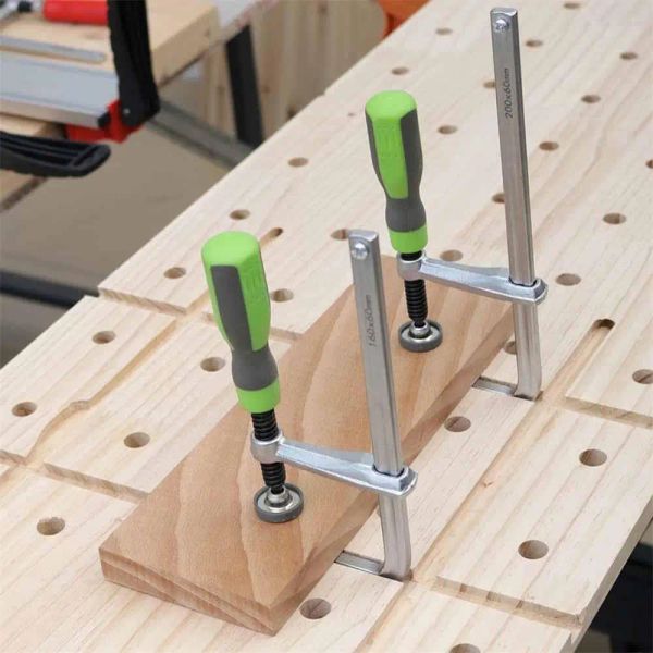 2pcs Ajuste rápida alça de parafuso Planetas de trilhos de serra de trilho MFT GRAMPS para Festool Rail Sweet e MFT Table Woodworking Tools