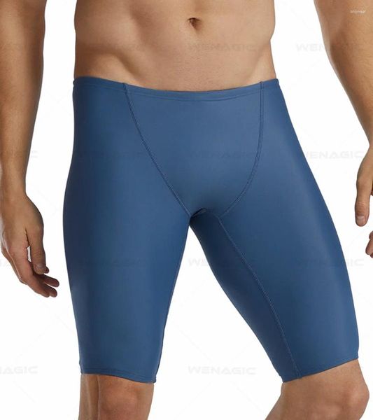 Roupas de banho masculina 2024 masculino traje de natação da bagunária bagunçada de surf troncos de verão praia lycra rápido protezione uv calzamaglia