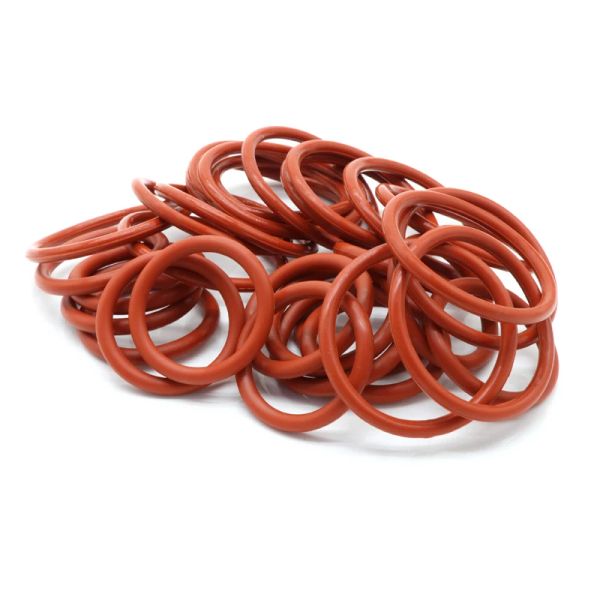 10/50pcs VMQ Silicon O Ring CS 3,5 mm OD 10 ~ 46 mm Lebensmittelqualität wasserdichte Waschmaschine Gummi Isolieren Sie Runde O Formdichtung Rot rot