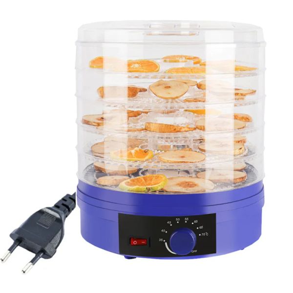 Dehydratoren Elektrische 5 -Layer -Lebensmittel -Dehydrator Fruchttrockner Snack Fleisch Dehydratormaschine mit Thermostatkontrolle