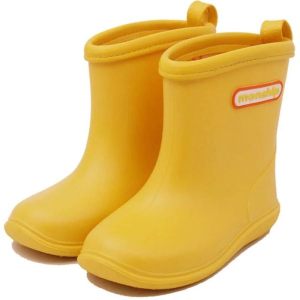 Stivali per bambini stivali pioggia di gomma ragazzi ragazzi bambini caviglia sbooti scarpe impermeabili scarpe acqua di gomma morbida scarpe impermeabili