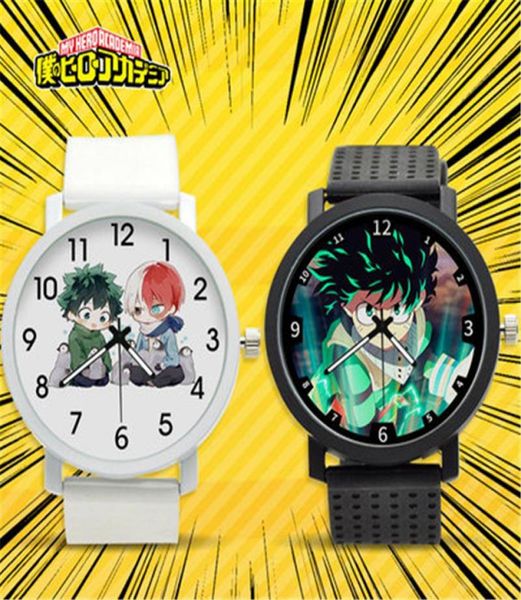 Orologi da polso il mio eroe accademia cosplay studente orologio al quarzo orologio silicone cinturino anime anime per bambini cos accessi Christma4210651