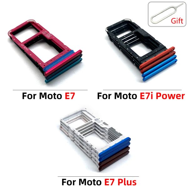 Nuova parte testata SIM SIM Slot Slot Shot Adattatore Sostituzione Adattatore Parte di sostituzione per Moto E7 Power E6 Play E6S E7i Power E7 Plus