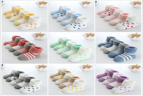 Baby Socken Neugeborene Winter Baumwollverdickung Unisex Kurzsocken 06 Monate Kindermädchen und Boy Socks1028903