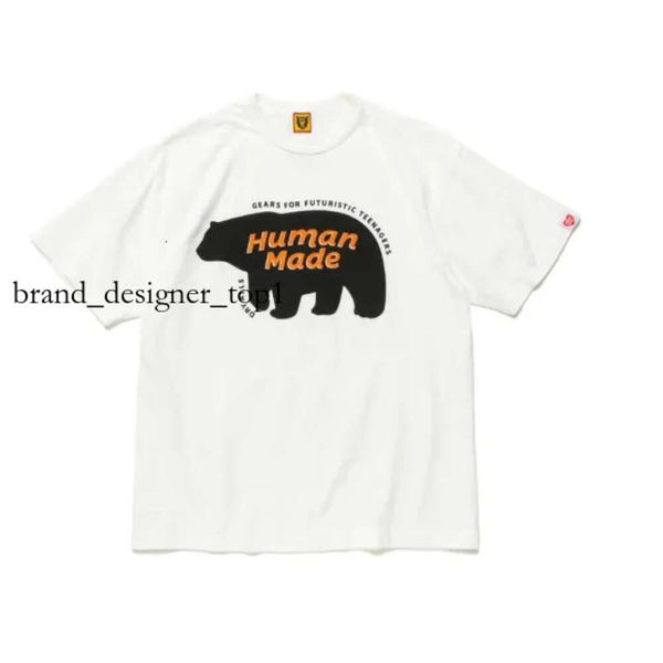 Human fez diversão letra impressa, pato masculino homem de alta qualidade camiseta de bambu algodão moda street estilo preto e branco manga curta t camisetas luxuosas marca 4238