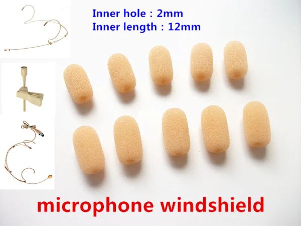 Zubehör Linhuipad Stirnband -Mikrofon kleiner Schaumschaum Windschutzscheibe Mikrofonschaum Cover/2mm Loch Windscreens 15pcs./Lot kostenloser Versand