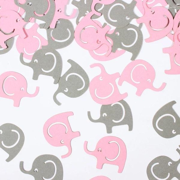 Partydekoration Pink Blue Elephant Confetti für Mädchen Babyparty Geburtstagsbedarf Thema Geschlecht Enthüllung Dekor