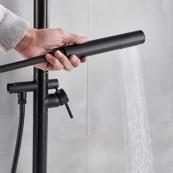 Außenniederschlag Dusche Wasserhahnboden Stehende Badezimmer Badewanne Mixer Tap Eingriff erhöhte Badeduschenarmaturen Neuankömmlinge