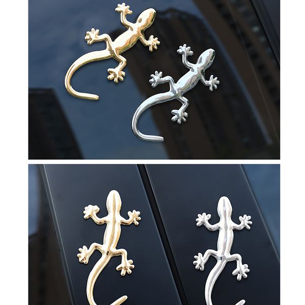 3D Metal Metal Gecko Badge наклейки для Audi A1 A3 S3 8P 8V A4 B7 B8 A5 A6 C6 C7 Q2 Q3 Q5 RS Sline Quattro Sportback Styling.