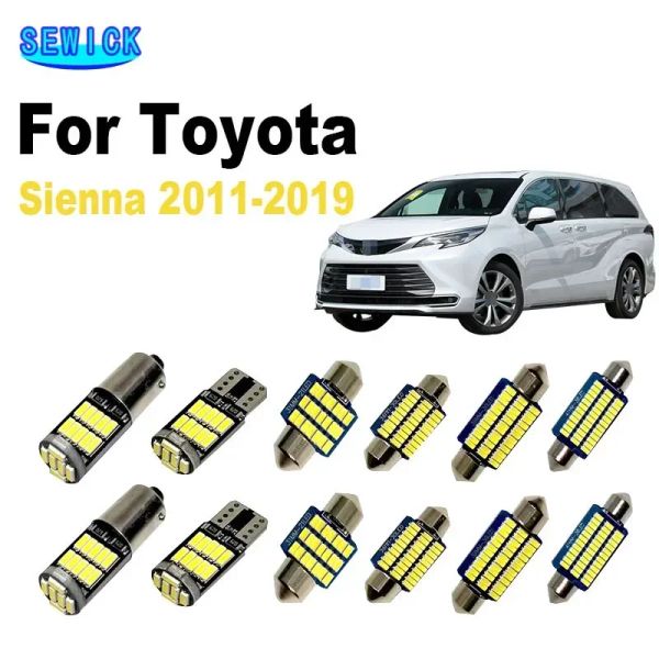 Sewick 13pcs Led Interior Dome Map Map Shite Trunk Light Kit для Toyota Sienna 2011 2012 2013 2014 2015 2016 2017 2018 2019 Canbus