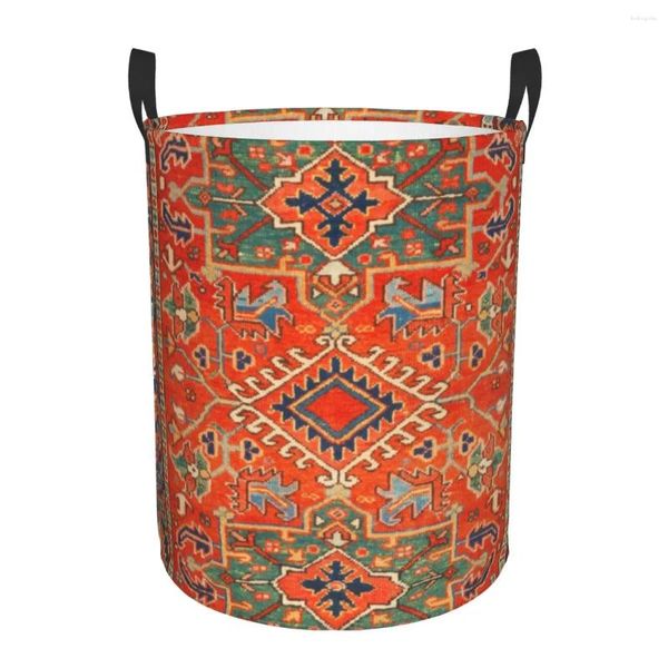 Borse per bucato karadaja antichi cesto persiano del tappeto persiano pieghevole abiti tilim turchi cesti