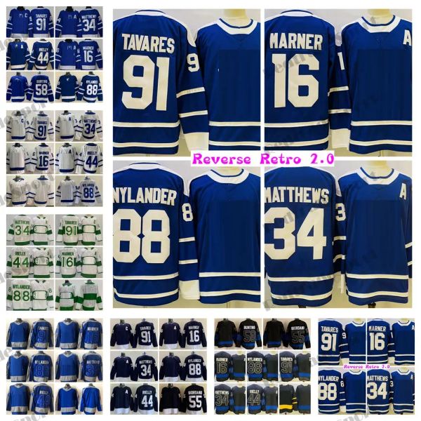 Custom 2022 Heritage Classic John Tavares Hockey Maglie Auston Matthews Mitchell Marner Morgan Rielly Nylander Spezza Bunting Giordano Reve Blank