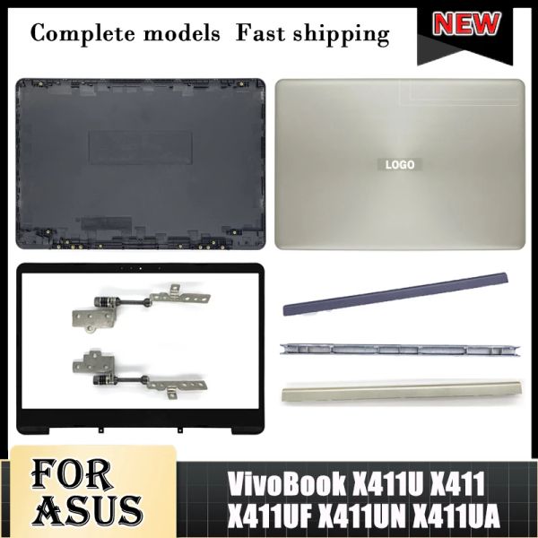 Casi Nuovo laptop per Asus VivoBook X411U X411 X411UF X411UN X411UA Copertina posteriore LCD/cornice frontale/cerniere Top Case Nontouch
