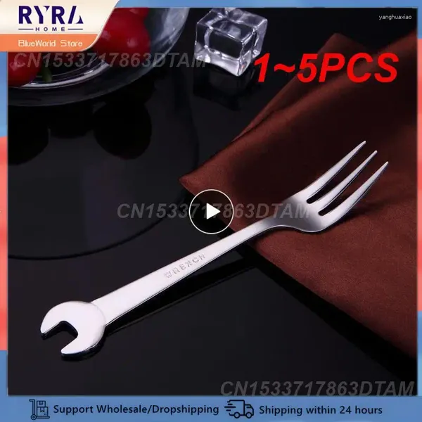 Forks 1-5pcs cucchiaio in acciaio inossidabile forchetta gelati cucchiai piccoli regali