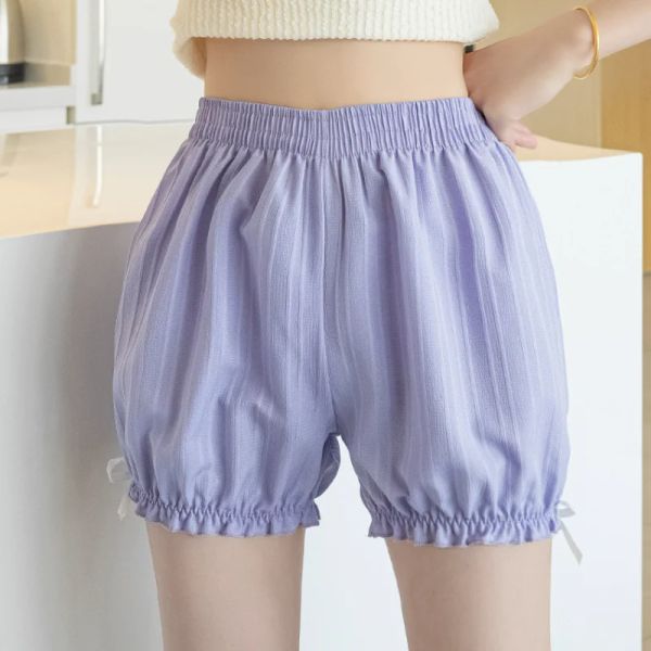 Kawaii Lolita Shorts Mulheres meninas Menina Brandável Segurança Calça Curta Cor Solid Plus Size Bloomers Bloomers Panties de abóbora