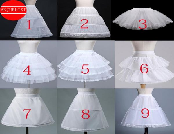 Blumenmädchen Petticoat Unterrocks Cosplay Party Kurzes Kleid Jupon Enfant File Lolita Ballet Tutu Rock Enaguas Sottogonna Mini1127002