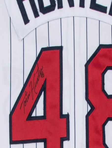 Torri Hunter Minnesota ha firmato autografo firmato autografato con cappuccio tattico con cappuccio di maglietta 55600