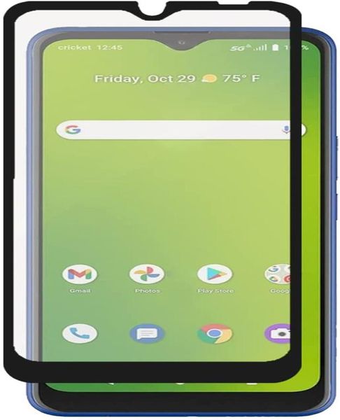 Защитник экрана с полным покрытием для крикета ICON 3 2 Dream 5G Дебютный вид Vision3 OVATION2 JitterBug Smart3 Blu G91 Anti FingerPri1328326