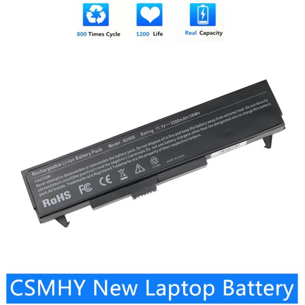 Batterien CSMHY New Laptop -Batterie für HP Compaq B2000 B2026 LG LW70 LW60 LB52113D R40 für LG