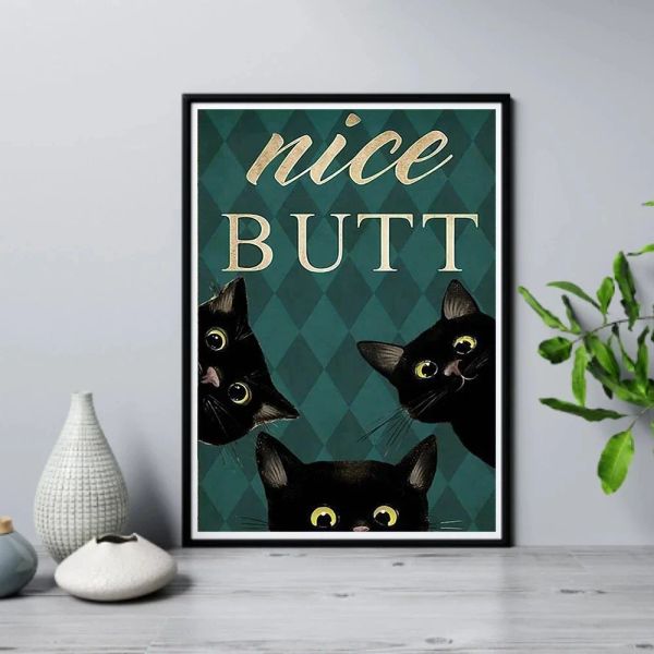 I tuoi tovaglioli da culo la mia signora tela dipingendo bel poster di culo stampe divertenti gatto immagine decorazioni moderne per decorazioni per il bagno