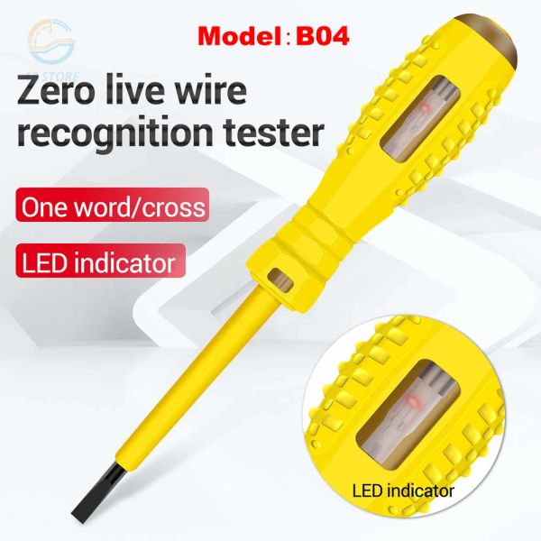 Penna di prova della tensione 220 V CA PUALITÀ DEL DETTAGLIA TENSITORE SENSORE TESTER TEST CRIEDDRIVER PEN LED INDICATORE DI LUCCO DI LED LED