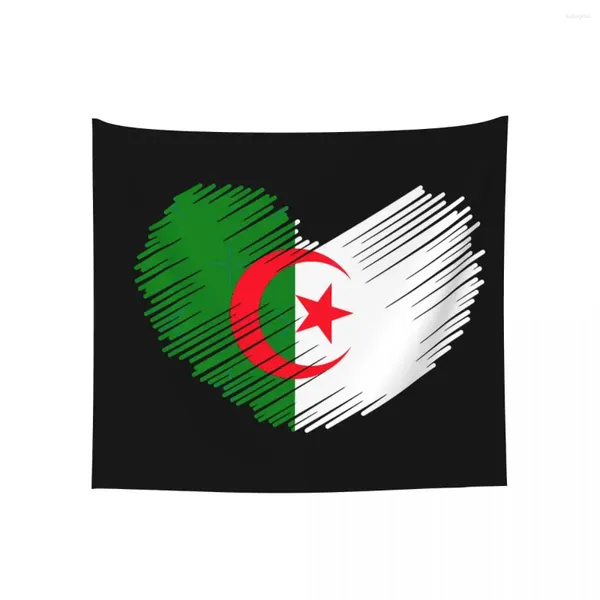 Гобеленские гобелена Algeria Flag Graphic Vintage R345 ПЕРЕДАНИЕ Смешные фрески