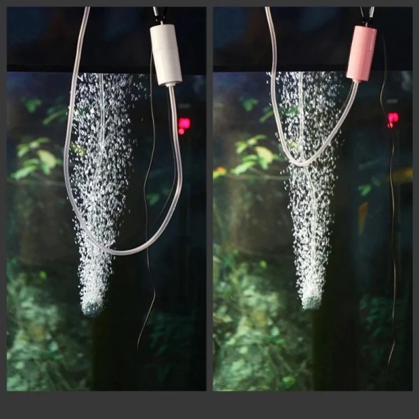 Aquarium Sauerstoffluftpumpe Fischtank USB Stille Luftkompressor Tragbarer Mini kleiner Sauerstoff