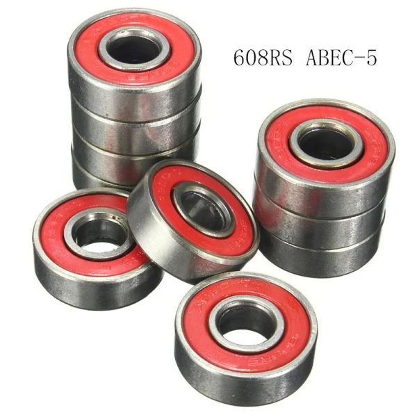 10pcs/set 608RS/608-2rs/693zz подшипник ABEC-5 Скейтборд Scooter 608 2RS Miniature 693zz Roller Ball Share Baring