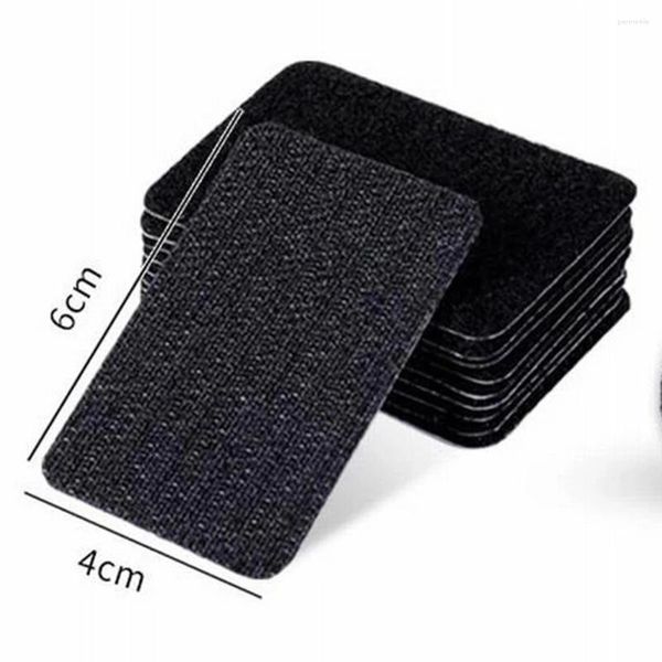 Tapetes de banho Gripper Anti-Slip Pad 10pcs/Fita adesiva 4 6 cm tapete de tapete de nylon não deslizante Acessórios de tapete reutilizáveis removíveis