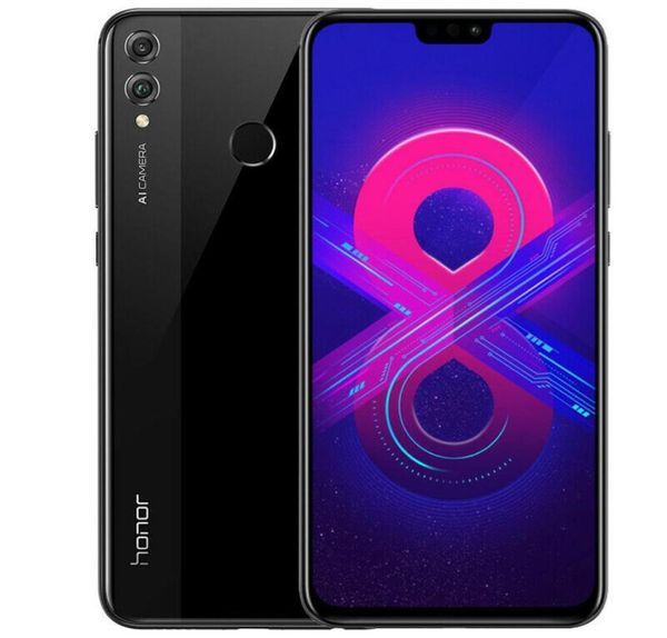 Оригинальный Huawei Honor 8x 65 -дюймовый экран Двойной назад 20 -мегапиксельная камера с несколькими языками 64 ГБ ПЗУ отремонтированный смартфон 8144495