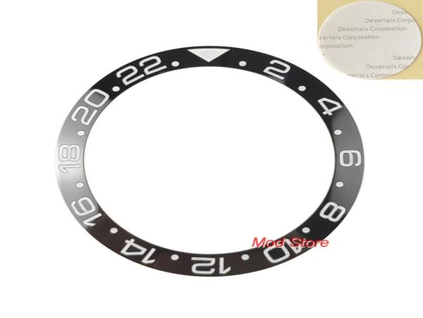 Наборы для ремонта инструментов Высококачественная 38 -миллиметровая белая печать Blackblue Gmt Ceramic Bezel Ring Кольцо для Master Style Mens Watches3155030