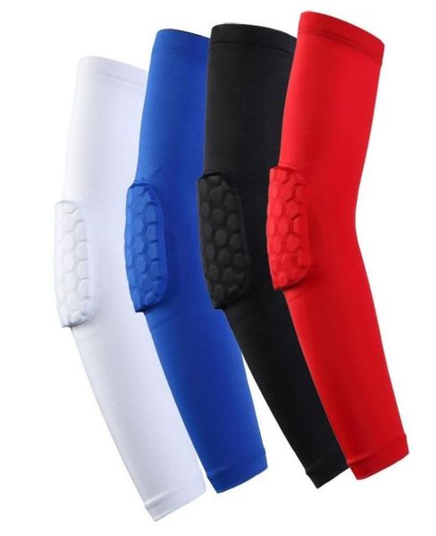 Ellbogen Knieschalter Schutzausrüstung Sport Basketball Wabe Antikollision Antielbow Long Arm Guard UltraStretch Quickdrying 2087067